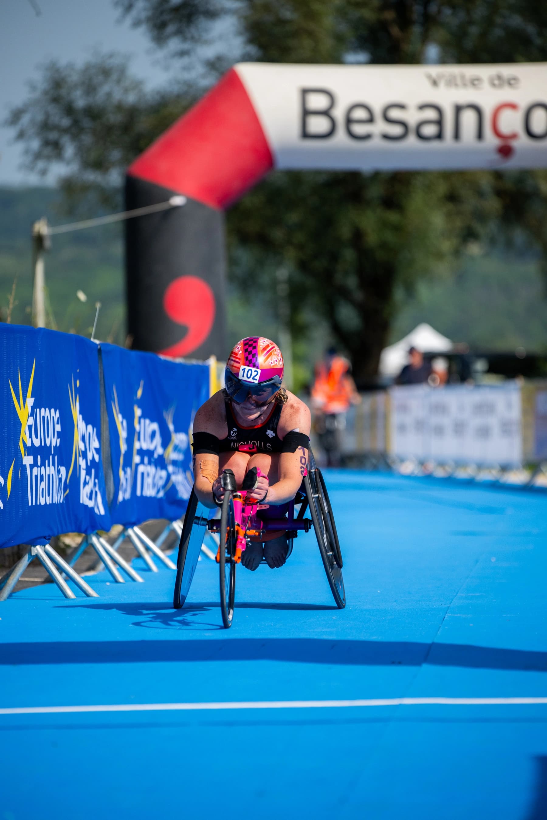 Épreuve de para-triathlon à Besançon